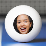 Fun Full Face Close Up Selfie Photo Ping Pong Ball<br><div class="desc">Funny full face photo ping pong ball.  Personalize it by adding a 1x1 square photo of yourself or the gift recipient.  Unisex for men and for women. Suitable for kids and adults.</div>