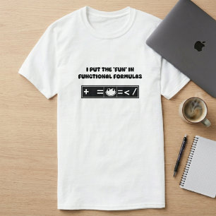 Fun Functional Formulas Spreadsheet Genius Design T-Shirt