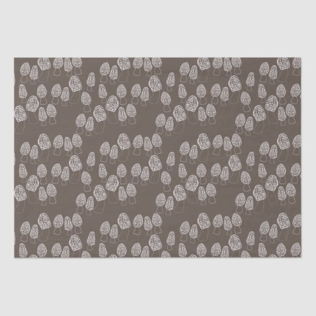 Fun Fungi Morel Mushrooms Pattern Gift  Tissue Paper (Front)
