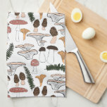 Fun Fungi Mushroom Fern Pattern  Kitchen Towel<br><div class="desc">Hope you like this design. Add your own text. Check my shop for more matching items like bath towels,  blankets,  pillows,  stickers,  mugs,  cards,  tissue paper as well as other patterns. 
Thanks for shopping with me! if you'd like something custom let me know!</div>