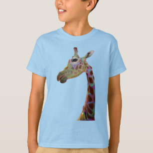 Fun funky colourful Giraffe T-Shirt