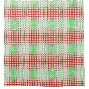 Fun, funky retro green, red, yellow pattern