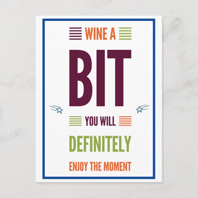 Fun Funny Saying Quote Motivational Birthday Postcard (Front)