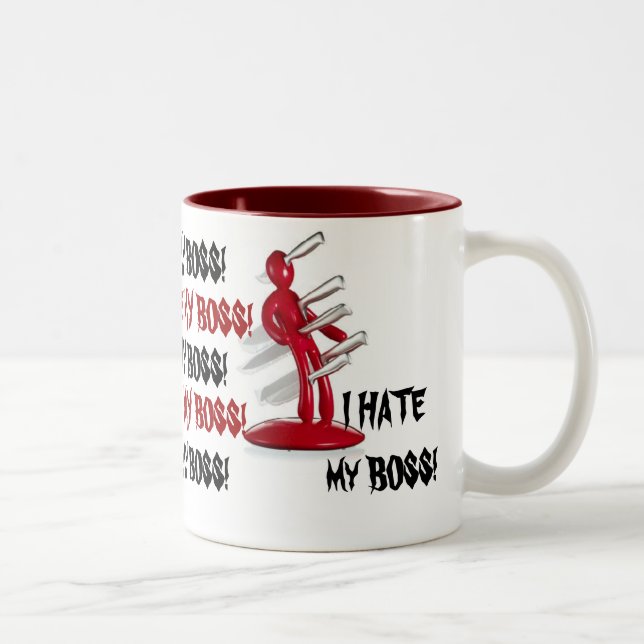 Fun Gag I HATE MY BOSS Coffee Mug (Right)