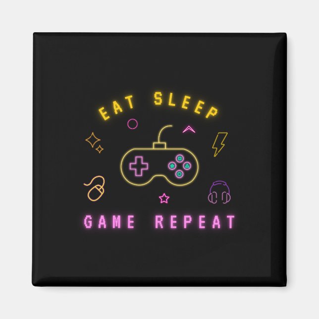 fun game for kids - funny cute design for school magnet (Front)
