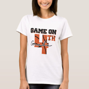 Fun Game On 4th Grade Sketll First Day Of School B T-Shirt