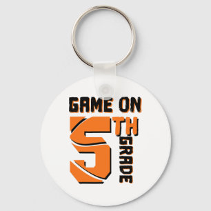 Fun Game On 5th Grade Sketll First Day Of School B Keychain