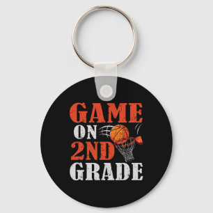 Fun Games On 2nd Grade Bysketbyll Byck To School F Keychain