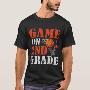 Fun Games On 2nd Grade Bysketbyll Byck To School F T-Shirt