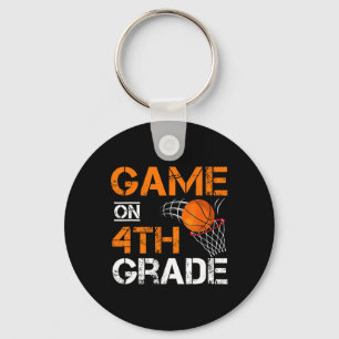 Fun Games On Fourth Grade Basketball First Day Of Keychain