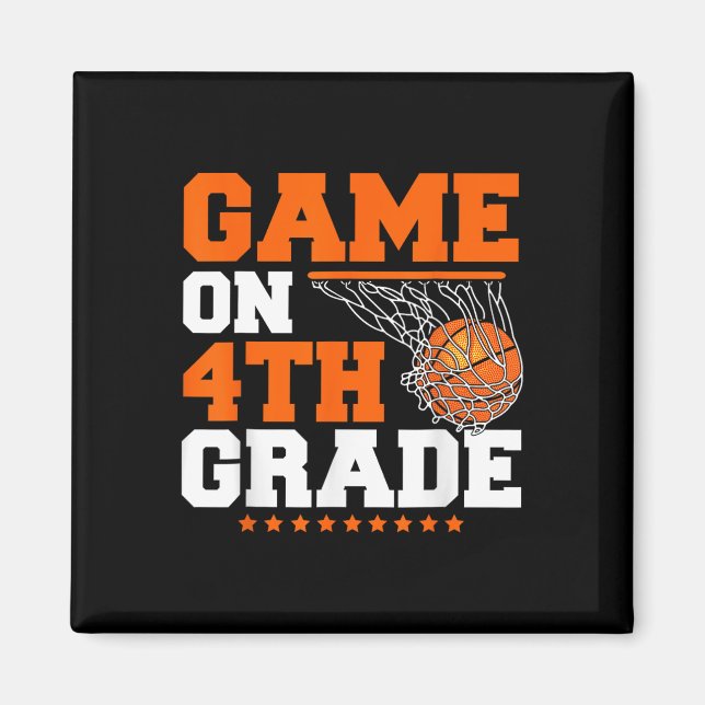 Fun Games On Fourth Grade Basketball First Day Of  Magnet (Front)