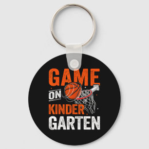 Fun Games On Kindergarten Basketball First Day Of Keychain