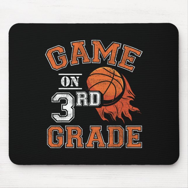Fun Games On Third Grade Basketball First Day Of S Mouse Pad (Front)