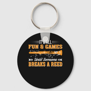 Fun Games Until Clarinet Marching Band Keychain