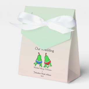 Fun Gay Pair or Pears Wedding Favour Favor Box