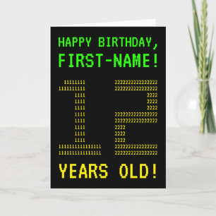 Fun, Geeky, Nerdy "12 YEARS OLD!" Birthday Card
