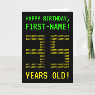 Fun, Geeky, Nerdy "35 YEARS OLD!" Birthday Card