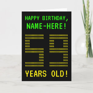Fun, Geeky, Nerdy "59 YEARS OLD!" Birthday Card