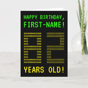 Fun, Geeky, Nerdy "82 YEARS OLD!" Birthday Card
