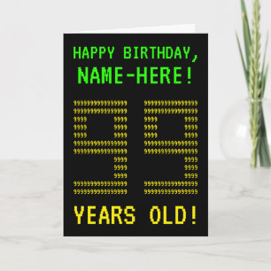 Fun, Geeky, Nerdy "99 YEARS OLD!" Birthday Card