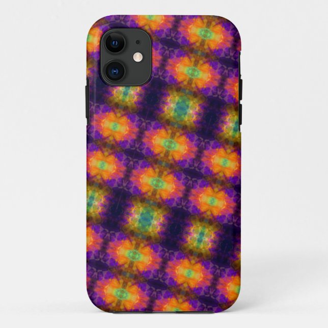 Fun Geometric Colourful Pattern Case-Mate iPhone C Case-Mate iPhone Case (Back)