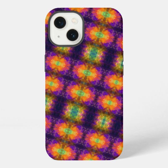 Fun Geometric Colourful Pattern iPhone Case (Back)