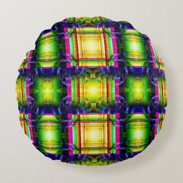 Fun Geometrics..... Round Pillow (Front)