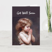 Fun Get Well Soon Girl Praying for Your Health