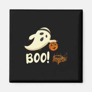 Fun Ghost Player Boo Bysketbyll Halloween Costume Magnet