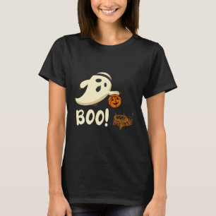 Fun Ghost Player Boo Bysketbyll Halloween Costume  T-Shirt
