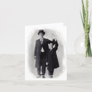 FUN!  GIANT HELLO! ~ CIRCUS GIANT!  NOTE CARD