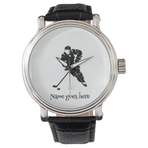 Fun gift for Hockey Player. Customize name. Watch