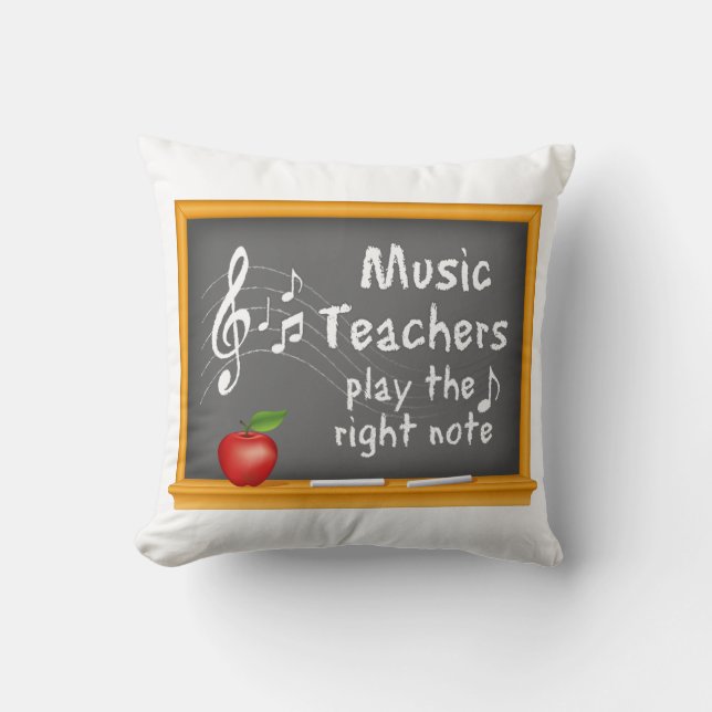 Fun Gift for Music Teachers  Throw Pillow (Front)