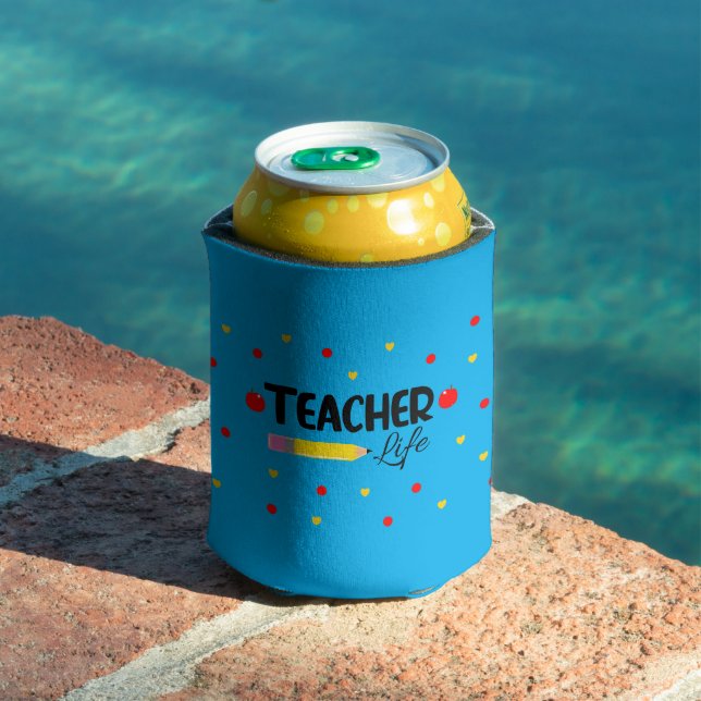 Fun Gift for Teacher Teacher for Life Can Cooler (In Situ Pool)
