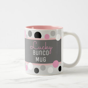 Fun Gift!! Lucky Bunco Mug Two-Tone Coffee Mug