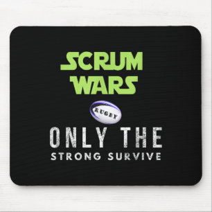 Fun Gift Scrum Wars Rugby , Adults And Kids  Mouse Pad