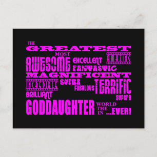 Fun Gifts for Goddaughters : Greatest Goddaughter Postcard