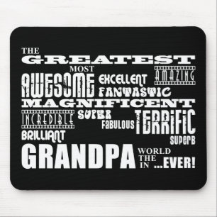 Fun Gifts for Grandfathers : Greatest Grandpa Mouse Pad