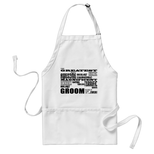 Fun Gifts for Grooms : Greatest Groom Standard Apron (Front)