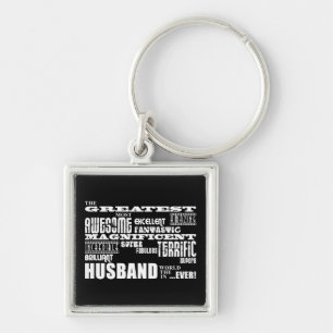 Fun Gifts for Husbands : Greatest Husband Keychain