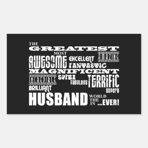 Fun Gifts for Husbands : Greatest Husband Sticker