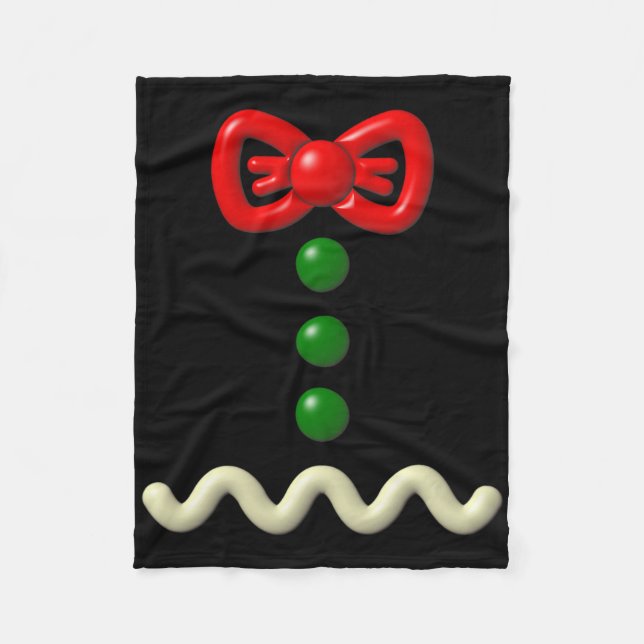 Fun Gingerbread Man Costume Halloween Gift  Fleece Blanket (Front)