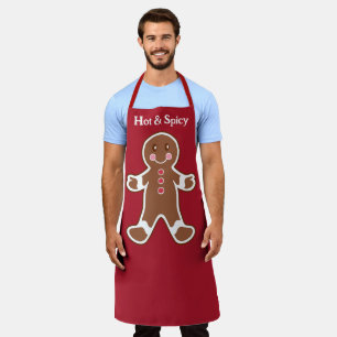 Fun Gingerbread Man Kitchen Apron