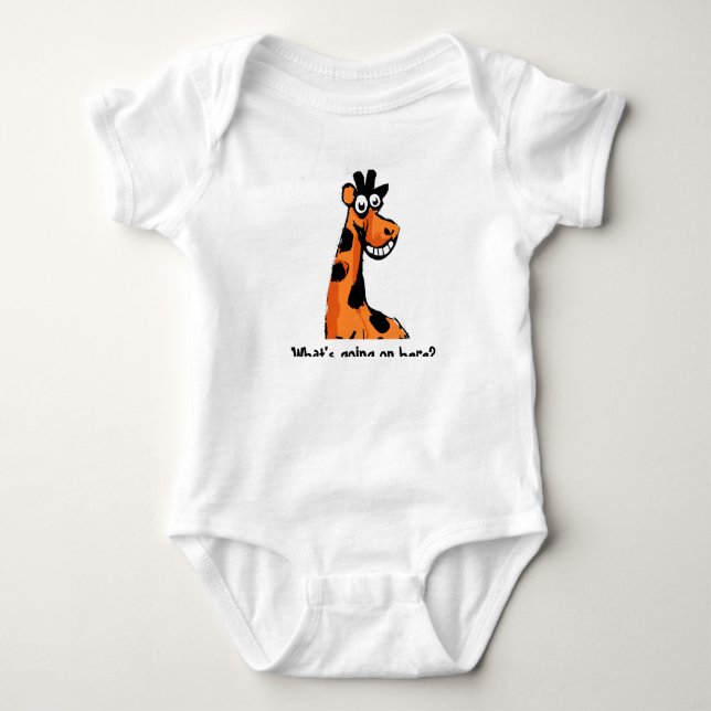 Fun Giraffe Baby Bodysuit (Front)