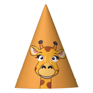 Fun giraffe Face safari Wild jungle Birthday Party Party Hat