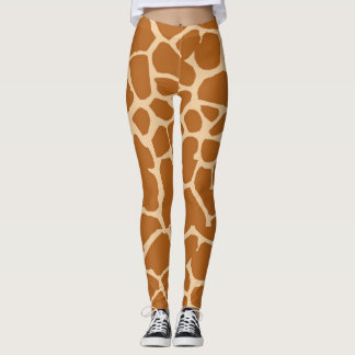 Fun Giraffe Pattern Leggings/Tight Leggings