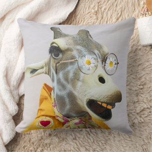 Fun Giraffe Pillow! Throw Pillow