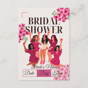 Fun Girls' Party Bridal Shower Invitation 