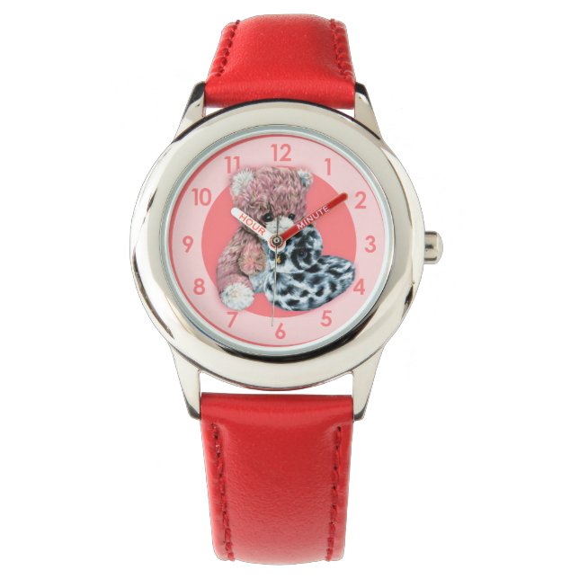 Fun girls teddy wrist watch (Front)