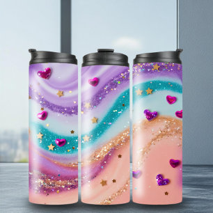 Fun Glitter Milky Way Thermal Tumbler